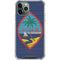 Guam Flag Dark Wood iPhone 12 Pro Clear Case